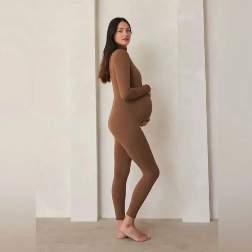 Bumpsuit Penelope Unitard In Mocha Size Small - Picture 4 of 10